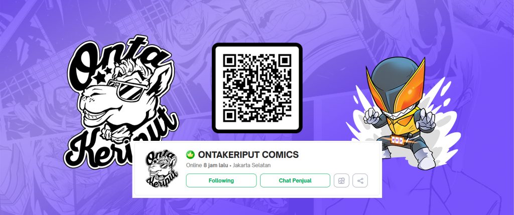 Ontakeriput Comics Tokopedia banner