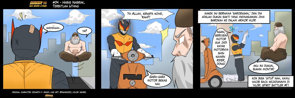 WLDR Comic Strip: YUK BAYAR UTANG #4 - Habis Nabrak, Terbitlah Utang