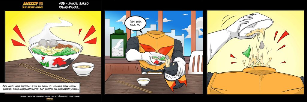 WLDR Comic Strip: YUK BAYAR UTANG #5 - Makan Bakso Panas-Panas...