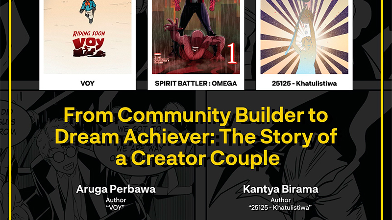 Laporan PANEL BY PANEL: From Community Builder to Dream Achiever bersama Aruga Prabawa, Kantya Birama, dan JAGOLOGI